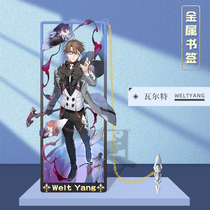 Azuiblc 崩壊スターレイル 　アナイクス　栞　9cm　キャストリス　ヒアンシー　サフェル　金属製　おもちゃ　萌えグッズ - Azuiblc