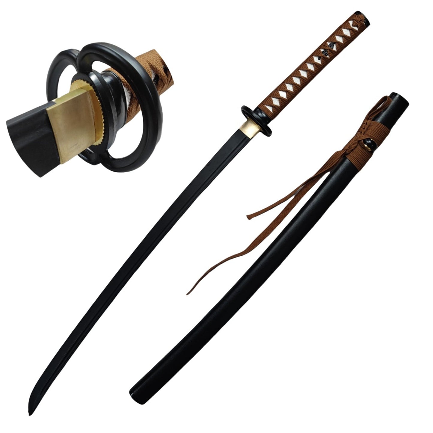 Azuiblc るろうに剣心-明治剣客浪漫譚- 日本風 装飾品　緋村剣心逆刃刀　103cm 汎用刀　仕上げ模造刀　レプリカ　和風　コスプレ道具 唐風　模造刀　木刃　樹脂刃　工芸品　武士刀　サムライ　ソード　ハロウィン - Azuiblc