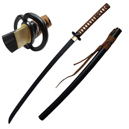 Azuiblc るろうに剣心-明治剣客浪漫譚- 日本風 装飾品　緋村剣心逆刃刀　103cm 汎用刀　仕上げ模造刀　レプリカ　和風　コスプレ道具 唐風　模造刀　木刃　樹脂刃　工芸品　武士刀　サムライ　ソード　ハロウィン - Azuiblc