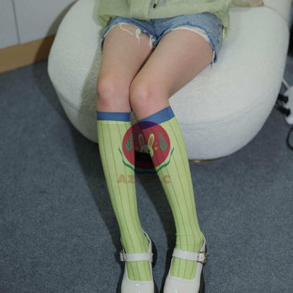Azuiblc 崩壊スターレイル ハイソックス ホタル 46cm ソックス コスプレ小物 コスプレ グッズ 道具 小物 薄手 渋谷 原宿系 JK ロリータ 夏 アニメ 女の子 - Azuiblc