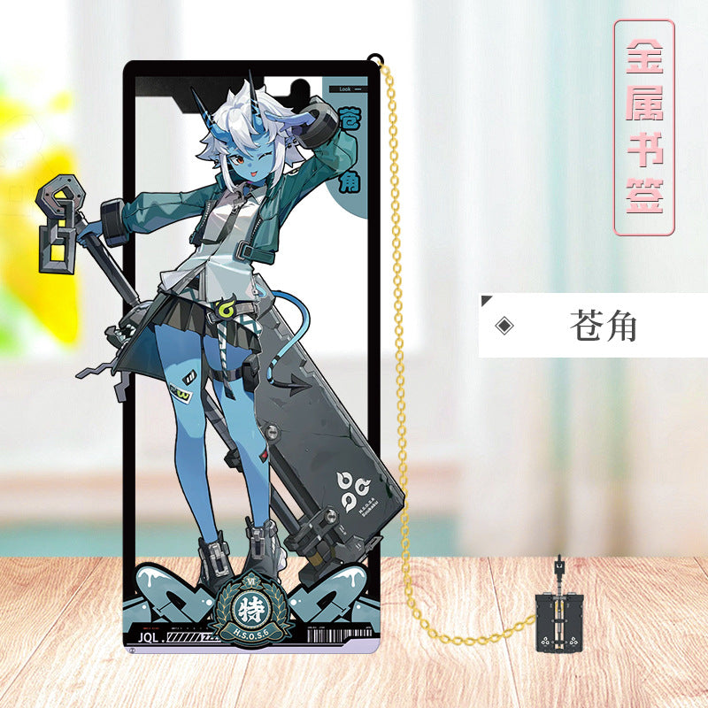 Azuiblc ゼンレスゾーンゼロ 栞 ビビアン トリガー 0号アンビー 金属製