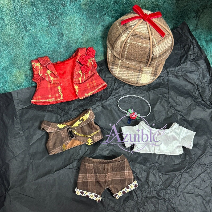 Azuiblc　Identity V 第五人格 小説家 オルフェウス Orpheus ホームズ 10cm ぬいぐるみ｜帽子着脱可