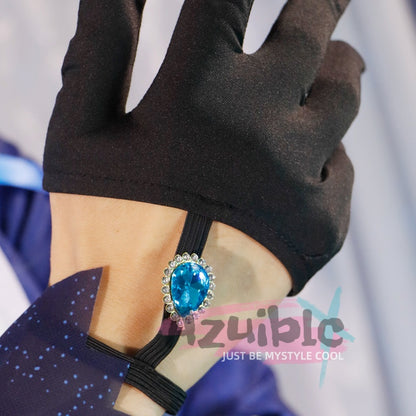 Azuiblc 原神 フリーナ 　コスプレ衣装 3D樹脂アクセサリー付属 衆の水の頌歌　アジア女性体型に最適化 最短12日発送` - Azuiblc