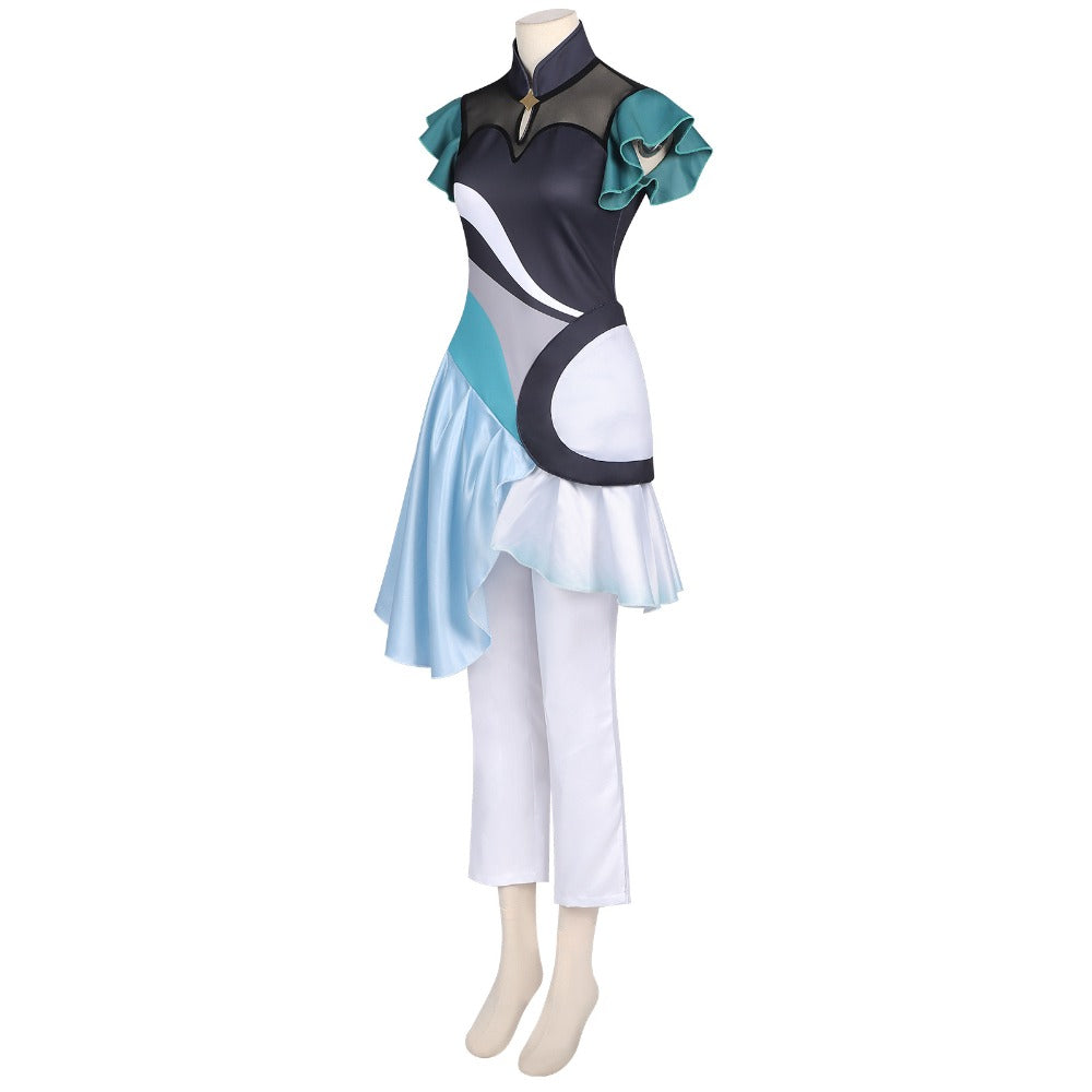 Azuiblc　超かぐや姫   ライバー   月見 ヤチヨ    酒寄 彩葉    かぐや  　ライブ服　ドレス　ワンピース　舞台服　コスプレ衣装