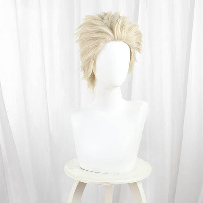 Azuiblc　薫る花は凛と咲く　金髪にピアス 紬 凛太郎   髪 30cm　ウィッグ　鬘 つむぎ りんたろう コスプレ道具 ウィッグ追加　中学　JK服　ハロウィン - Azuiblc