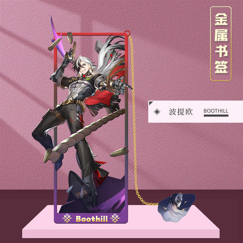 Azuiblc 崩壊スターレイル 　アナイクス　栞　9cm　キャストリス　ヒアンシー　サフェル　金属製　おもちゃ　萌えグッズ - Azuiblc