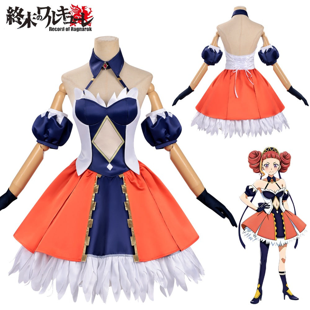 Azuiblc　終末のワルキューレ    アルヴィト   コスチューム　戦乙女　コスプレ衣装　ドレス　仮装
