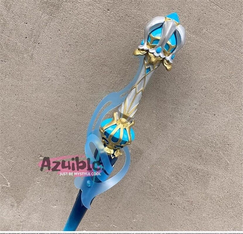 Azuiblc 原神  静水流転の輝き 片手剣 フリーナ 水神 100CM 武器 PU製 剣 刀 武器 コスプレ道具 Cosplay 道具 コスプレグッズ コレクション グッズ コスプレ小物 cosplayAzd19 Azuiblc