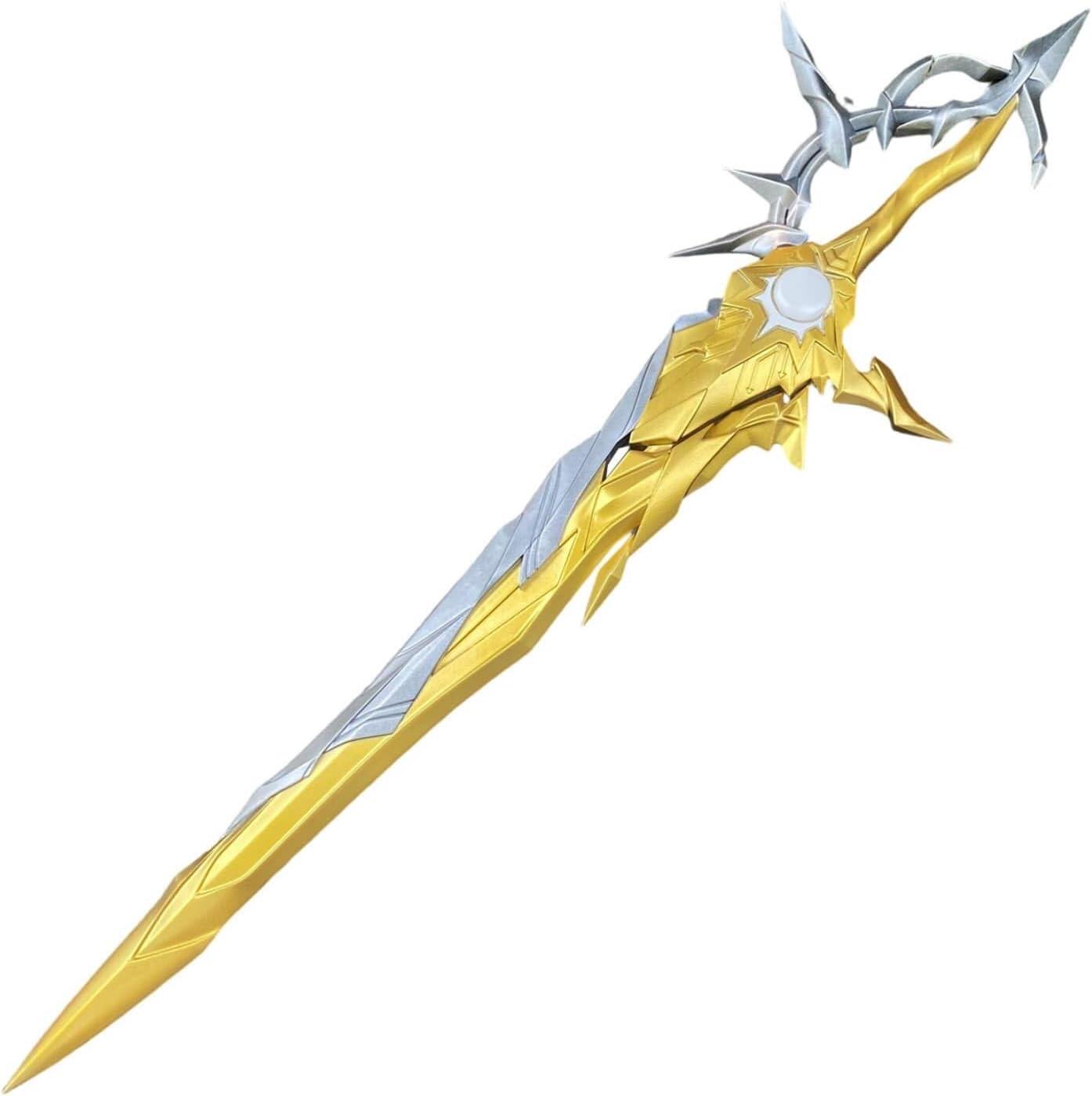 奏ページ ファイノン武器 Azuiblc Homicide Star Rail Phainon Sword, 110cm PU Leather, Gold