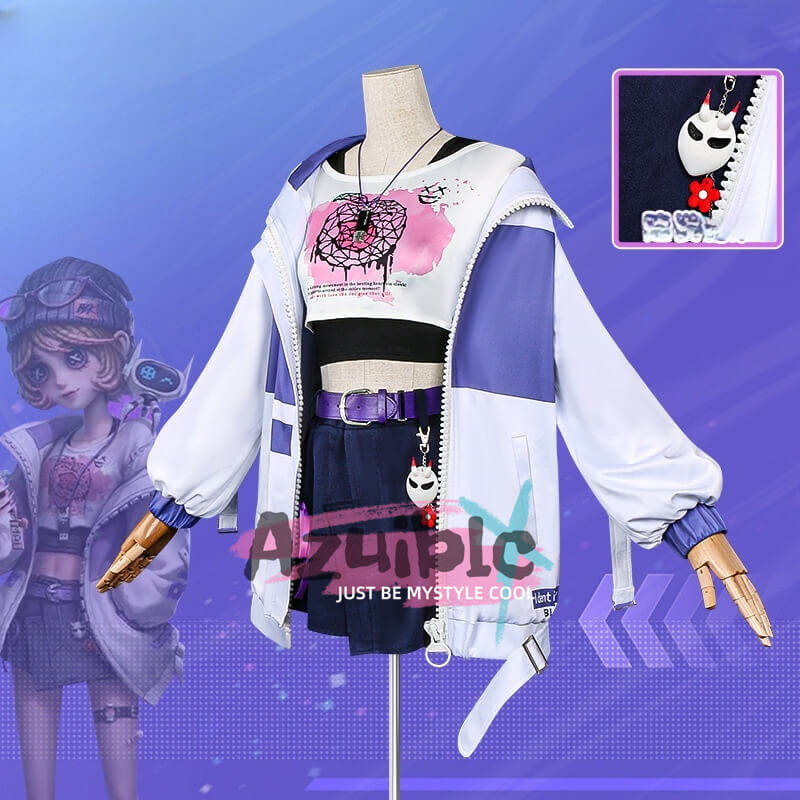 Azuiblc  IdentityV   BLK戦隊のチーム  機械技師 コスプレ衣装　BLK.TRACY 　コスチューム　 第五人格  IDVES 　イベント　帽子＋眼鏡付　Azf16 - Azuiblc