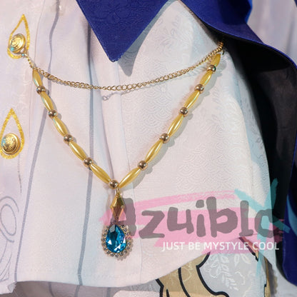 Azuiblc 原神 フリーナ 　コスプレ衣装 3D樹脂アクセサリー付属 衆の水の頌歌　アジア女性体型に最適化 最短12日発送` - Azuiblc