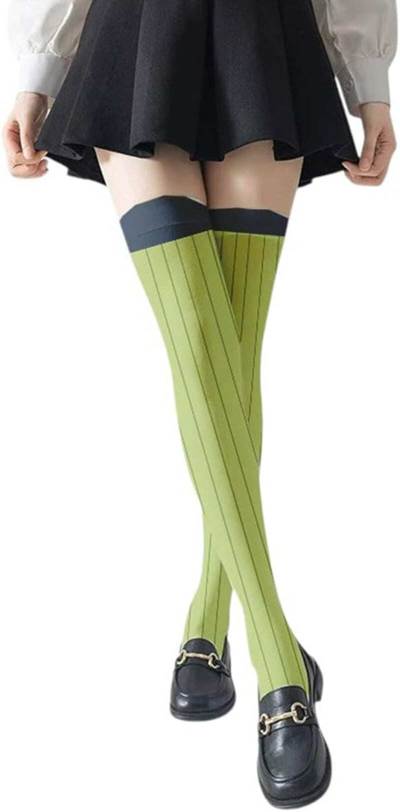 Azuiblc 崩壊スターレイル ハイソックス ホタル 46cm ソックス コスプレ小物 コスプレ グッズ 道具 小物 薄手 渋谷 原宿系 JK ロリータ 夏 アニメ 女の子 - Azuiblc