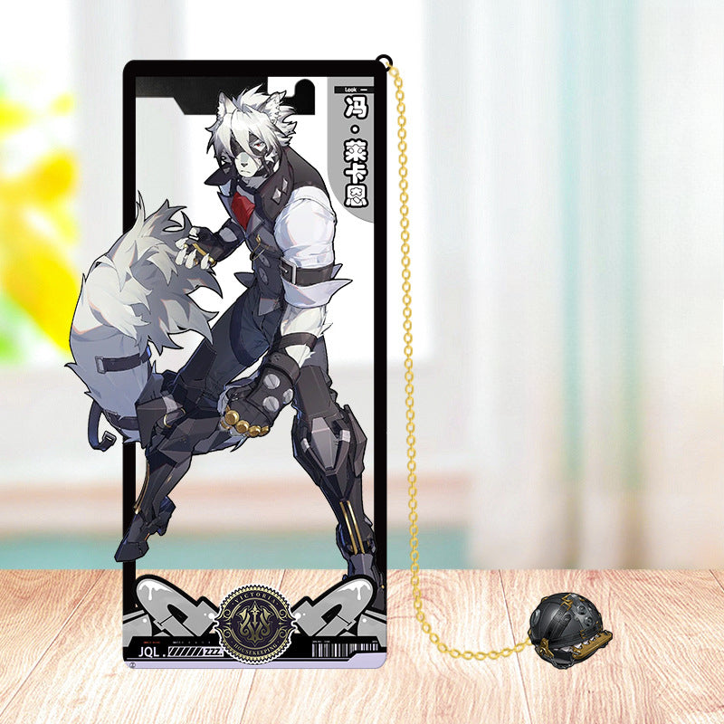 Azuiblc ゼンレスゾーンゼロ 栞 ビビアン トリガー 0号アンビー 金属製