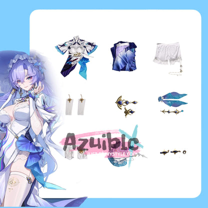 Azuiblc 鳴潮 カンタレラ コスプレ衣装　3d樹脂アクセサリー　礼服　ワンピース　コスチュームAzf14 - Azuiblc