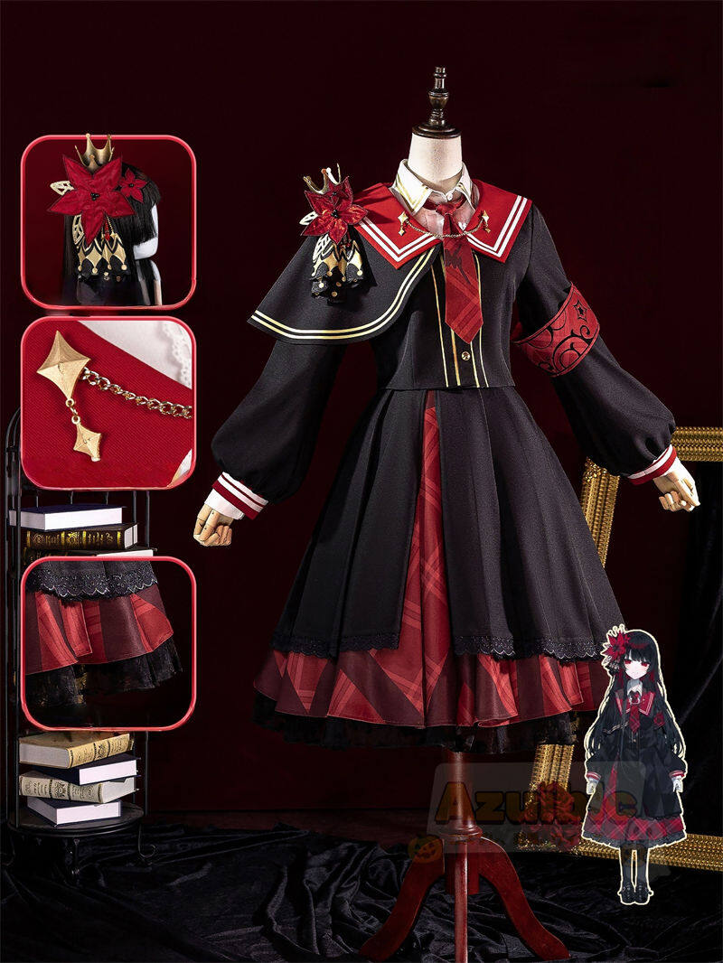 Azuiblc　魔法少女ノ魔女裁判　二階堂 ヒロ　コスプレ衣装　にかいどう ヒロ　髪飾付　まのさば ハロウィン - Azuiblc