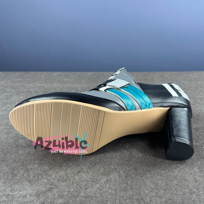 Azuiblc　ゼンゼロ　月城柳　靴　コスプレ道具　イベント　細いヒール ゼンレスゾーンゼロ　太いヒール シューズ　ブーツ