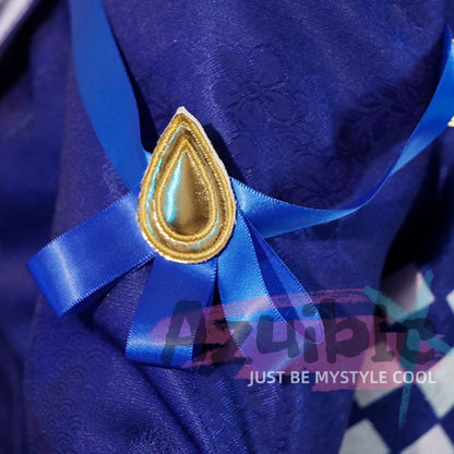 Azuiblc 原神 フリーナ 　コスプレ衣装 3D樹脂アクセサリー付属 衆の水の頌歌　アジア女性体型に最適化 最短12日発送` - Azuiblc