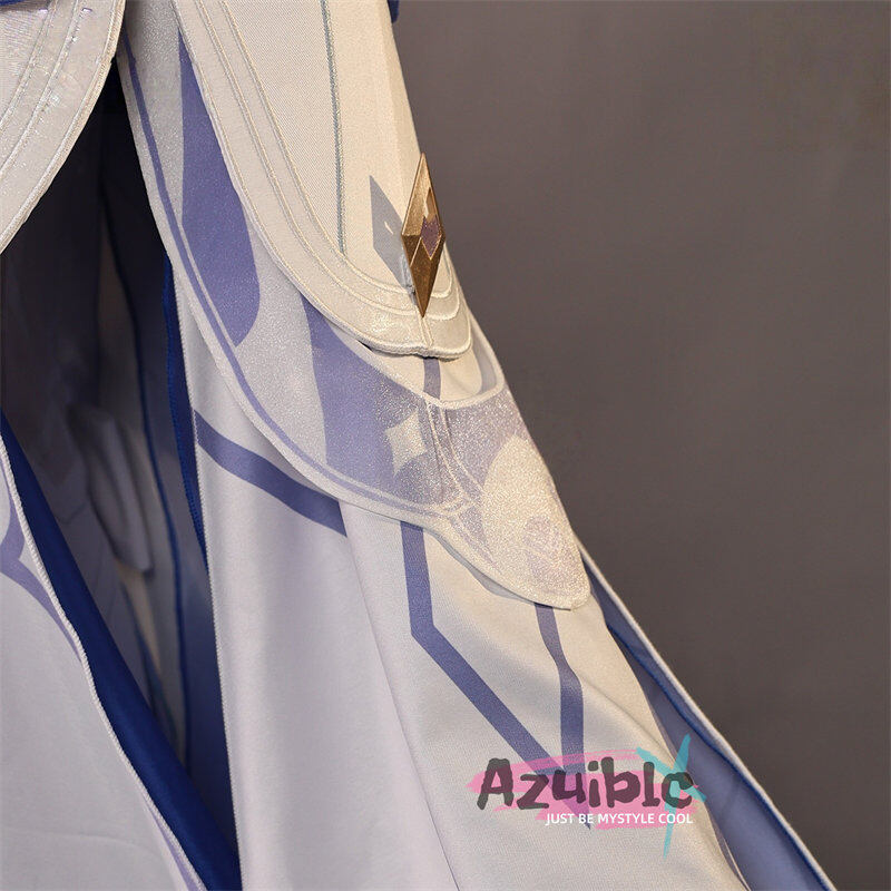 Azuiblc 原神　コロンビーナ(少女) 　コスプレ衣装 3D樹脂製パーツ 髪飾り付き ワンピース  再現衣装 - Azuiblc