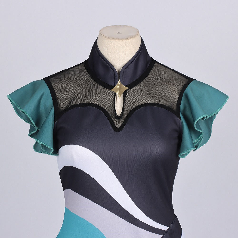 Azuiblc　超かぐや姫   ライバー   月見 ヤチヨ    酒寄 彩葉    かぐや  　ライブ服　ドレス　ワンピース　舞台服　コスプレ衣装