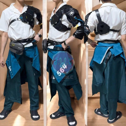 Azuiblc ゼンゼロ 浅羽悠真 コスチュームセット 　コスプレ衣装  ZZZ　おしゃれ グッズ おしゃれ アニメ cosplay Azuiblc