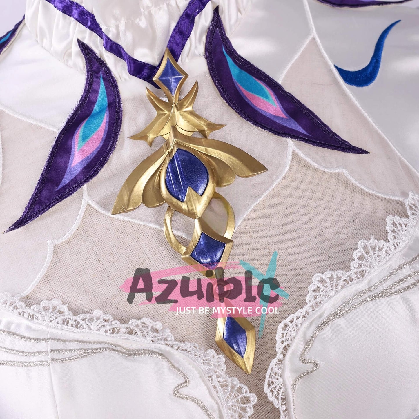 Azuiblc 鳴潮 カンタレラ コスプレ衣装　3d樹脂アクセサリー　礼服　ワンピース　コスチュームAzf14 - Azuiblc