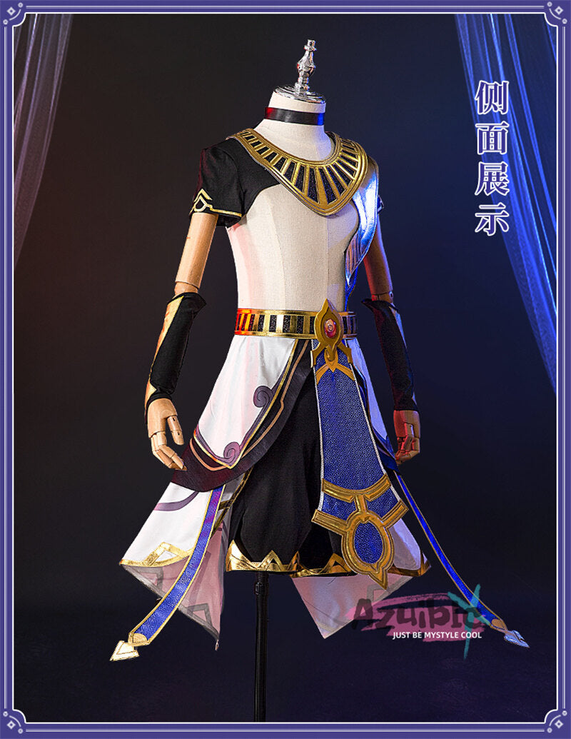Azuiblc 原神 セノ コスプレ衣装　Cyno　　スメール/沈黙の殿　アヌビス　コスチューム　イベント　 - Azuiblc