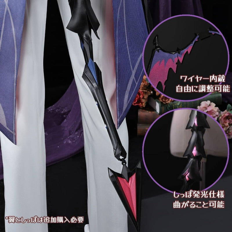 AZUIBLC 原神 ドゥリン コスプレ衣装 龍角付き 髪飾り 魔女会 消えない