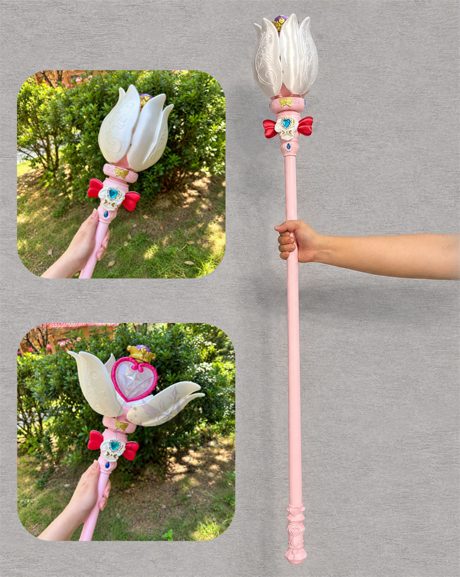 Azuiblc 名探偵プリキュア！キュアアルカナ 130cm シャインアルカナロッド コスプレ杖