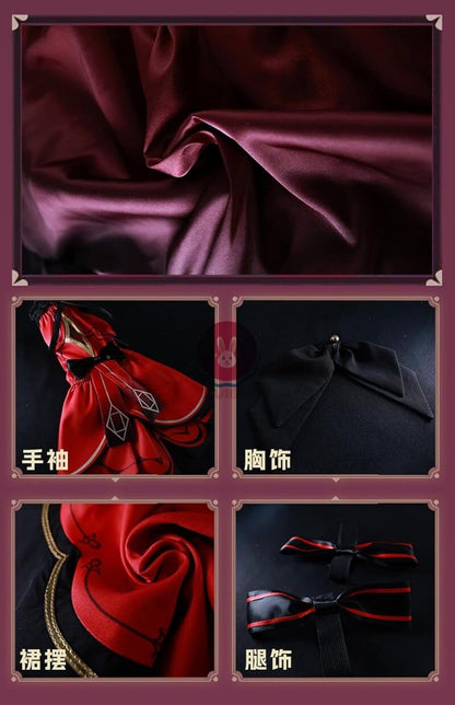 Azuiblc 崩壊 スターレイル  コラボ 花火 虚構遊戯 千面役者 コスプレ衣装 仮面付き 可愛い コスチューム コスプレ グッズ おしゃれ アニメ cosplay - Azuiblc