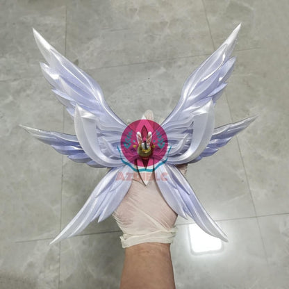 Azuiblc　原神 少女 コロンビーナ 髪飾り 3Dプリント PLA ヘッドアクセサリー　サンドロ―ネのゼンマイ　フリンズ　 羽根 翼 コスプレ道具 Cosplay グッズ コスプレ小物 - Azuiblc
