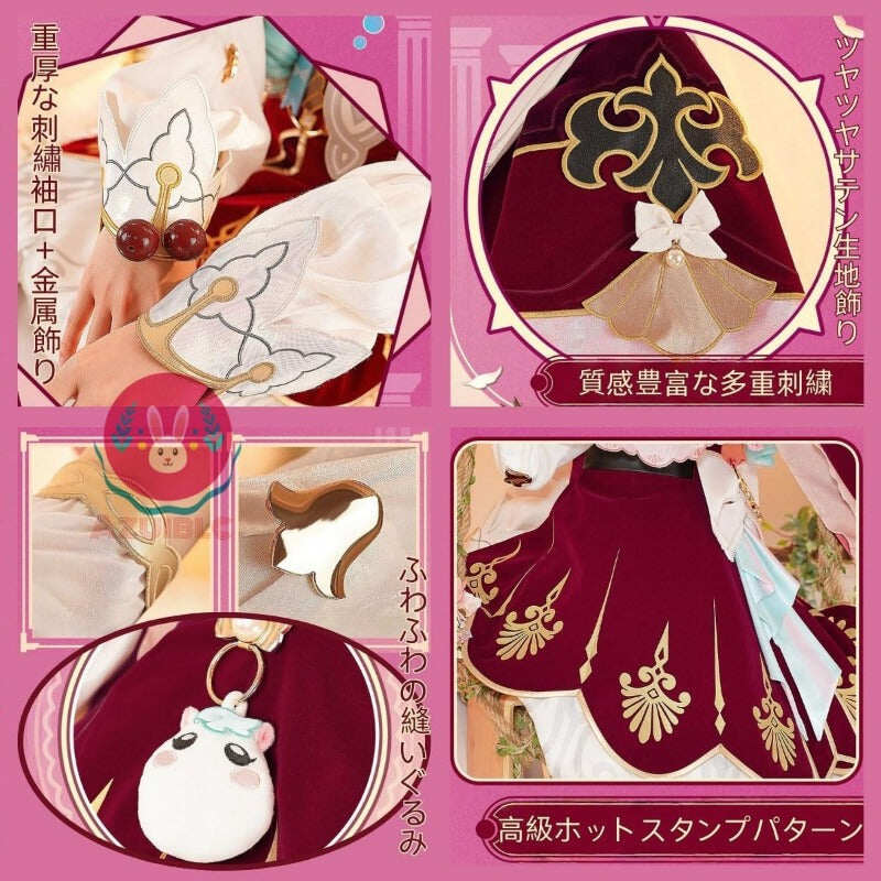 Azuiblc崩壊 スターレイル ヒアンシー コスプレ衣装コスチュームセット 金属アクセサリー 帽子付き シスターズ  cosplay - Azuiblc