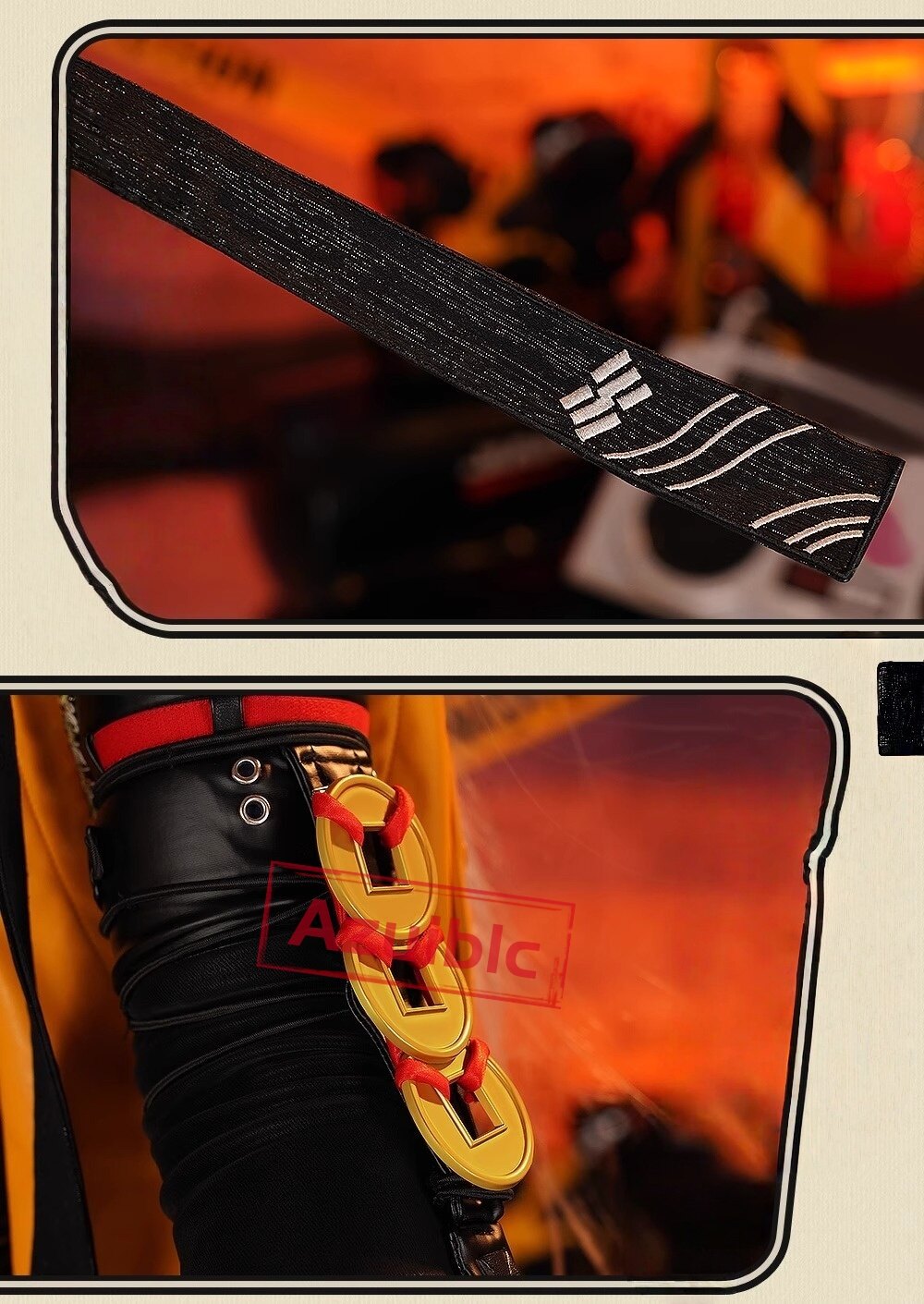 Azuiblc ゼンレスゾーンゼロ　儀玄　師匠　 Yixuan　コスプレ衣装　cosplay　イベント　人工革　シューズカバー付　Azy002 - Azuiblc