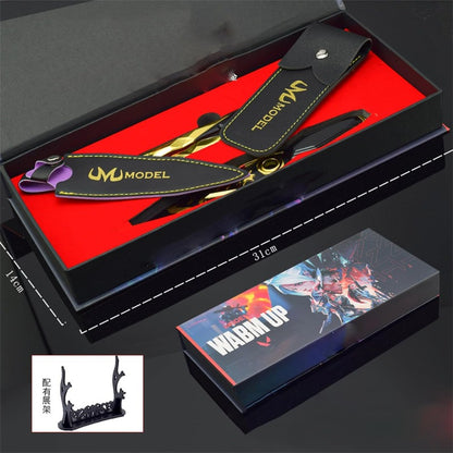 Azuiblc  ヴァロラント ミニチュア 　22cm 17cm ジェット セージ 合金 未開刃 レプリカ フィギュア ソード 剣 欧米風 西洋剣 ミニ武器 片手剣 工芸品 インテリア装備品 おみやげ - Azuiblc