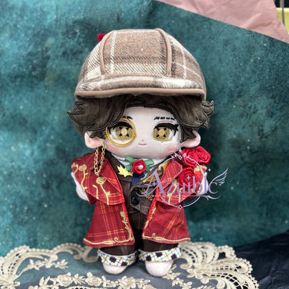 Azuiblc　Identity V 第五人格 小説家 オルフェウス Orpheus ホームズ 10cm ぬいぐるみ｜帽子着脱可