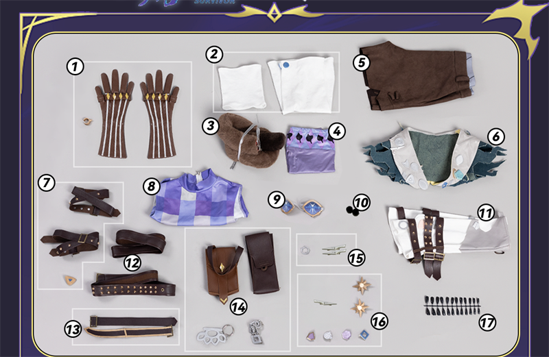 Azuiblc　第五人格　幻灯師　 フラバルー  コスチューム　アマンダ・ゲイティス　尻尾＆帽子付　コスプレ衣装 - Azuiblc