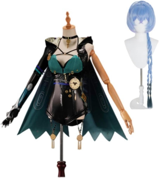 Azuiblc　ゼンゼロ リュシア コスプレ衣装 ウィッグ付き 羊角＋耳＋尻尾付き 羊娘 怪啖屋 コスプレ コスチュームセット - Azuiblc