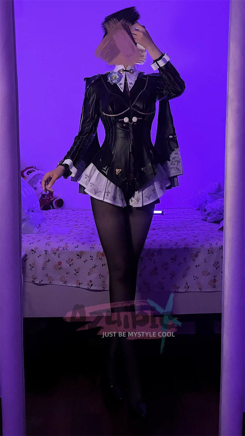 Azuiblc ゼンレスゾーンゼロ　 イーシェン　雲霞の行き着く処 ZZZ　YiXuan  コスプレ衣装　儀玄　墨まとう影の足跡 　新衣装　黒色　ゼンゼロ　コスプレ衣装　イベント　仮装　ハロウィン - Azuiblc