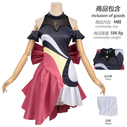 Azuiblc　超かぐや姫   ライバー   月見 ヤチヨ    酒寄 彩葉    かぐや  　ライブ服　ドレス　ワンピース　舞台服　コスプレ衣装