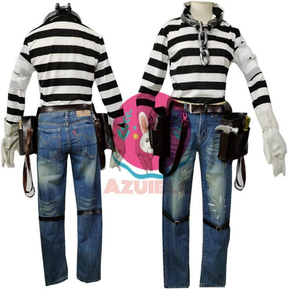 Azuiblc 第五人格 囚人の衣装 道具付き 便利コスセット バイパー コスチューム cosplay  衣装 変装 仮装 - Azuiblc