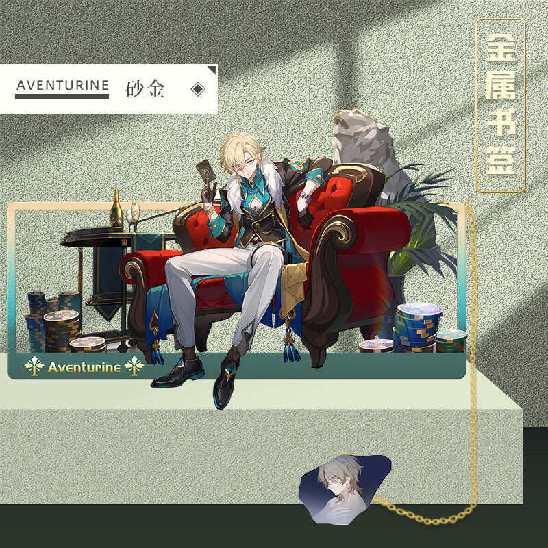 Azuiblc 崩壊スターレイル 　アナイクス　栞　9cm　キャストリス　ヒアンシー　サフェル　金属製　おもちゃ　萌えグッズ - Azuiblc