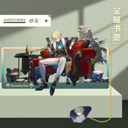 Azuiblc 崩壊スターレイル 　アナイクス　栞　9cm　キャストリス　ヒアンシー　サフェル　金属製　おもちゃ　萌えグッズ - Azuiblc