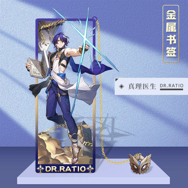 Azuiblc 崩壊スターレイル 　アナイクス　栞　9cm　キャストリス　ヒアンシー　サフェル　金属製　おもちゃ　萌えグッズ - Azuiblc