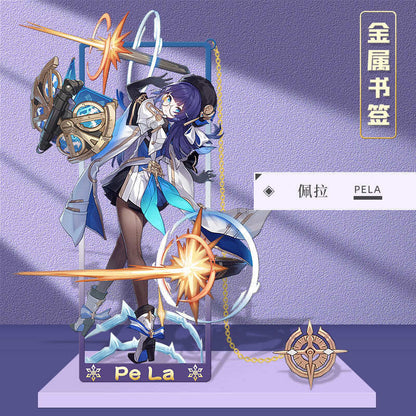 Azuiblc 崩壊スターレイル 　アナイクス　栞　9cm　キャストリス　ヒアンシー　サフェル　金属製　おもちゃ　萌えグッズ - Azuiblc