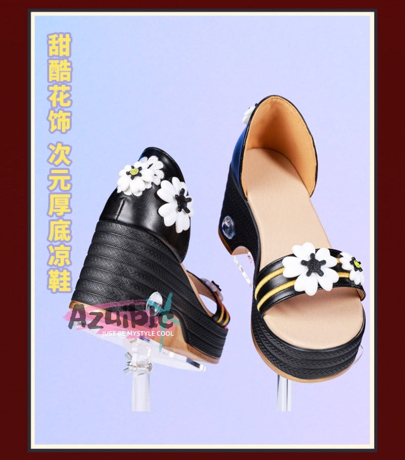 【Azuiblc】鳴潮 緋雪 hiyuki コスプレ 靴 サンダル ハイヒール プラットフォーム シューズ Cosplay 道具 小物 舞台 イベント