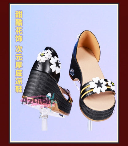 【Azuiblc】鳴潮 緋雪 hiyuki コスプレ 靴 サンダル ハイヒール プラットフォーム シューズ Cosplay 道具 小物 舞台 イベント