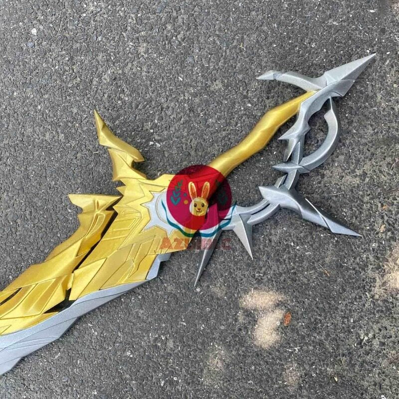 Azuiblc 崩壊スターレイル ファイノン 剣 PU製110cm 金銀塗装 立体造型 コスプレ武器 武器 PU製 武器 コスプレ道具 - Azuiblc