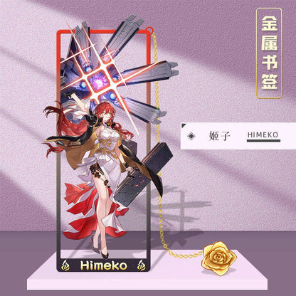 Azuiblc 崩壊スターレイル 　アナイクス　栞　9cm　キャストリス　ヒアンシー　サフェル　金属製　おもちゃ　萌えグッズ - Azuiblc