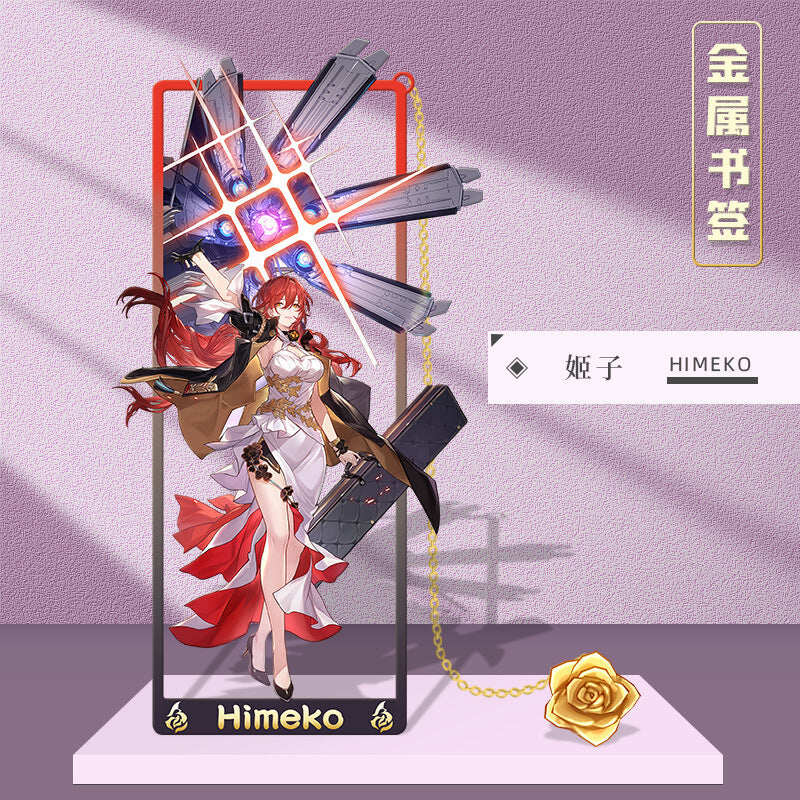 Azuiblc 崩壊スターレイル 　アナイクス　栞　9cm　キャストリス　ヒアンシー　サフェル　金属製　おもちゃ　萌えグッズ - Azuiblc