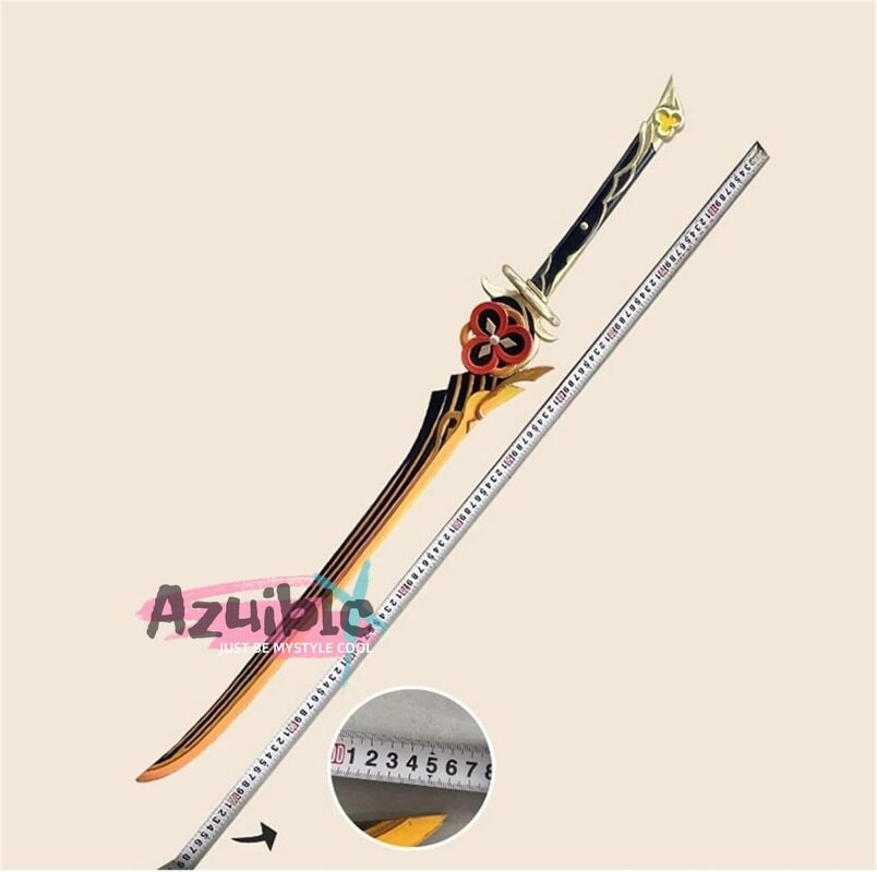 Azuiblc 原神  静水流転の輝き 片手剣 フリーナ 水神 100CM 武器 PU製 剣 刀 武器 コスプレ道具 Cosplay 道具 コスプレグッズ コレクション グッズ コスプレ小物 cosplayAzd19 - Azuiblc