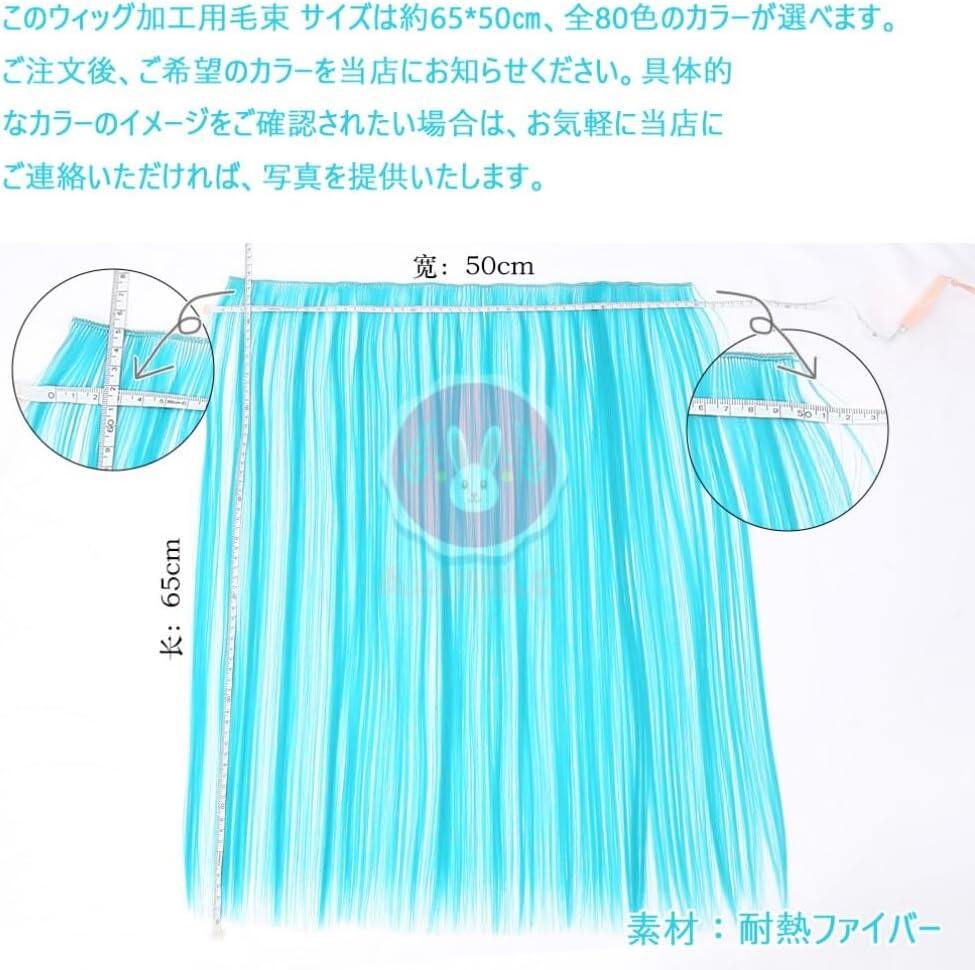 Azuiblc 汎用ウィッグ コスプレ用 サラサラ 30cm 80色 DIY ネット付き カラー 短髪 ショート ストレート フルウィッグ ボブ 白髪 金髪 黒 ‎ブルー グレー メンズ レディース 耐熱Azw011 - Azuiblc